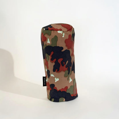 Handmade 500D golf headcover in classic Swiss Alpenflage camo pattern. Military field pattern. Black fleece lining, hidden elastic, Greyside label. Limited run. $60-$115.Made in USA.