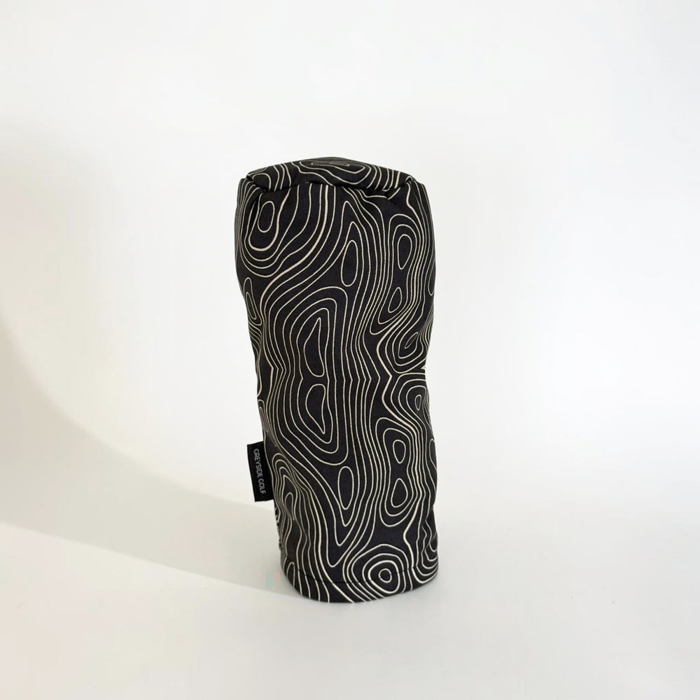 The Azimuth Black Topographic camo golf headcover