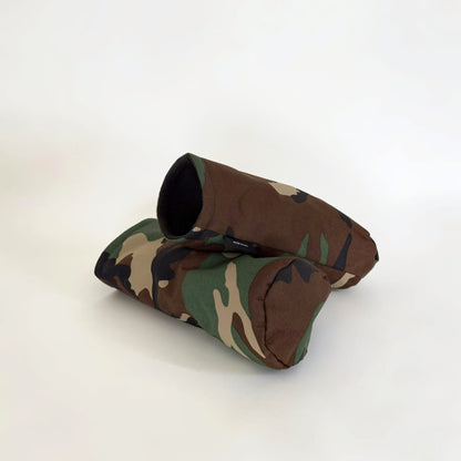 Handmade Cordura golf headcover in iconic M81 woodland camo. Military field pattern, polar fleece lining, snug fit.