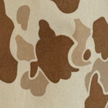 Handmade 500D golf headcover in P1942 frogskin desert camo pattern. Black fleece lining, hidden elastic, Greyside inseam label. Limited run. $60-$115. Made in USA.