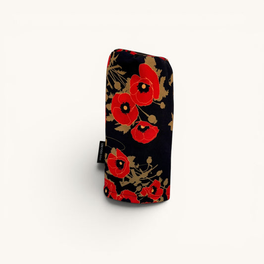 Greyside Golf poppies of war Camo driver headcover made from Cordura, with black fleece interior and elastic closure.